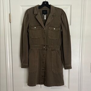 Rails Lisette Button Up Twill Mini Denim Shirt Dress